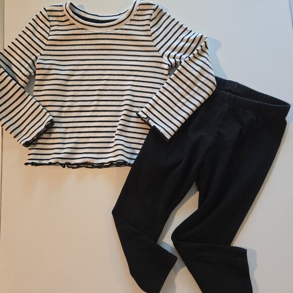 Cat & Jack Striped Outfit 2T - Picture 1 of 5